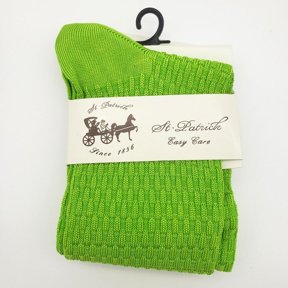 Men’s Lime Green Silky Dress Socks